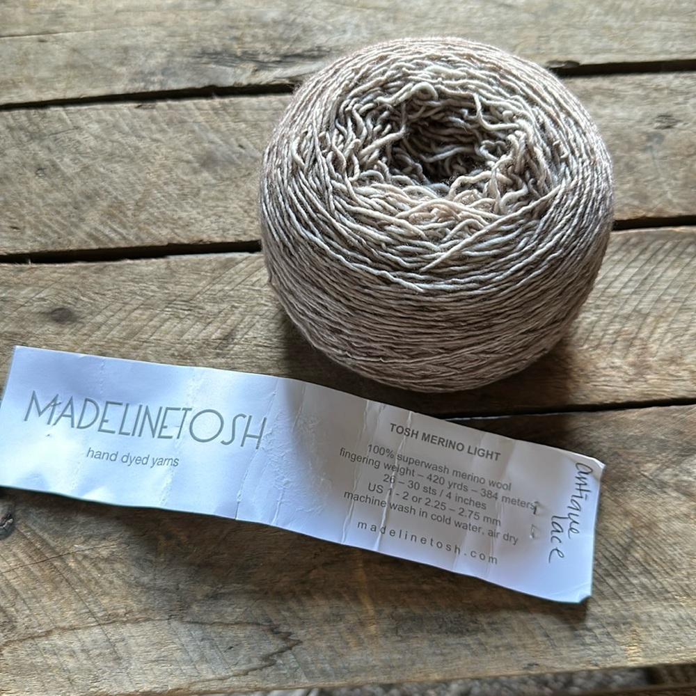 Luxury Madelinetosh merino light yarn